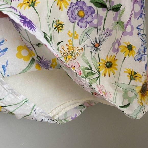 Talbots Split Neck Popover - Spectacular Floral XS 100% Cotton - Picture 8 of 11